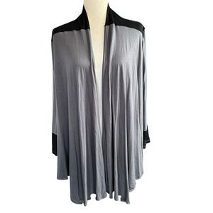 Comfy USA Jacket Women's Sweater M Gray Black Career Office